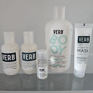 Verb Body Lotion@12oz, Shampoo, Conditioner, Hair Mask, Ghost Oil, Travel Bundle